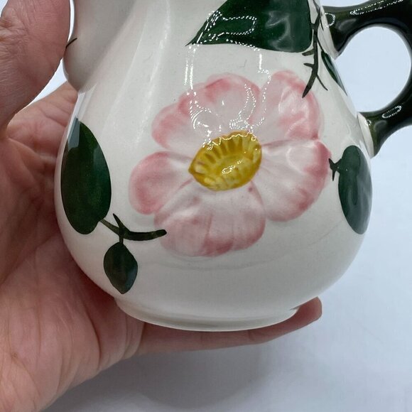 Villeroy & Boch Wildrose Creamer Porcelain Hand Painted Vintage 70s W. Germany - Picture 5 of 8